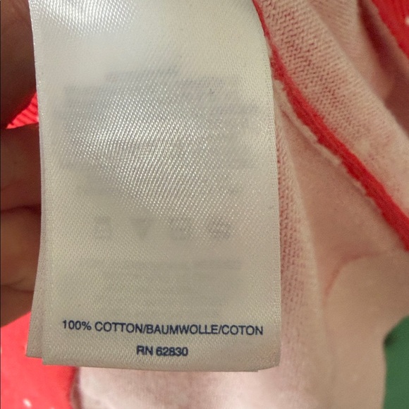 Lands' End Coral & White Polka Dot Womens XL/18 Knit Cardigan Classic Preppy - Picture 3 of 9